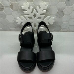 SOFFT JOCELYN D2K50 BLACK LEATHER SANDAL (WOMEN'S) Size 8.5M